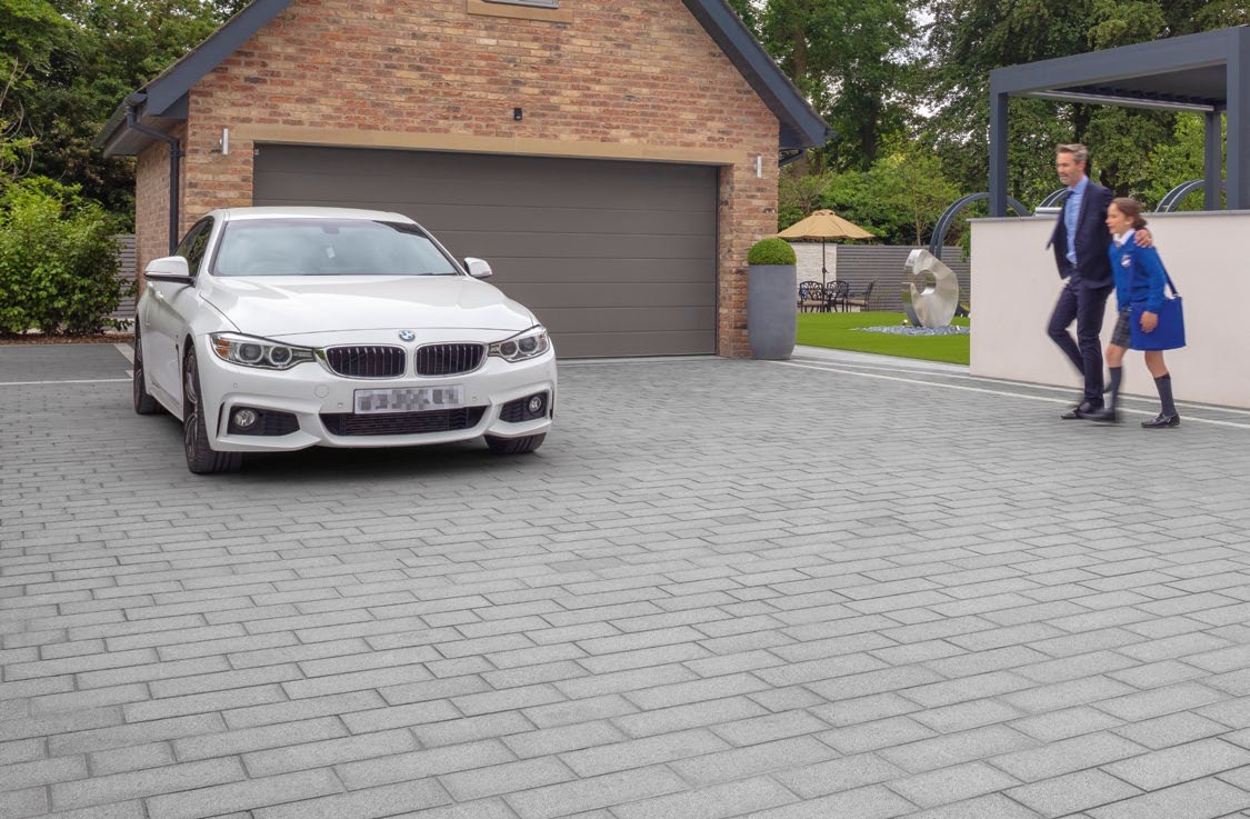 Driveway service and finish detail