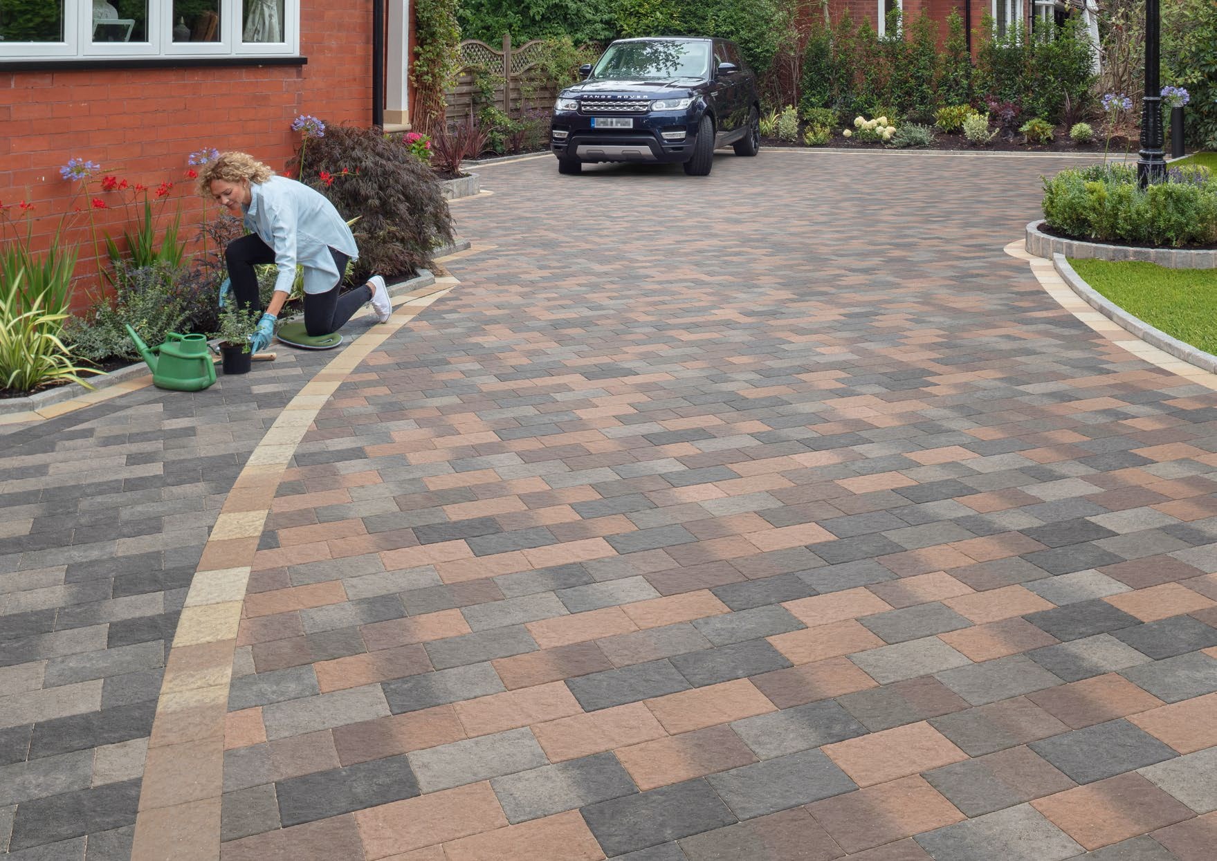 Driveway design inspiration from the archived Marshalls brochure