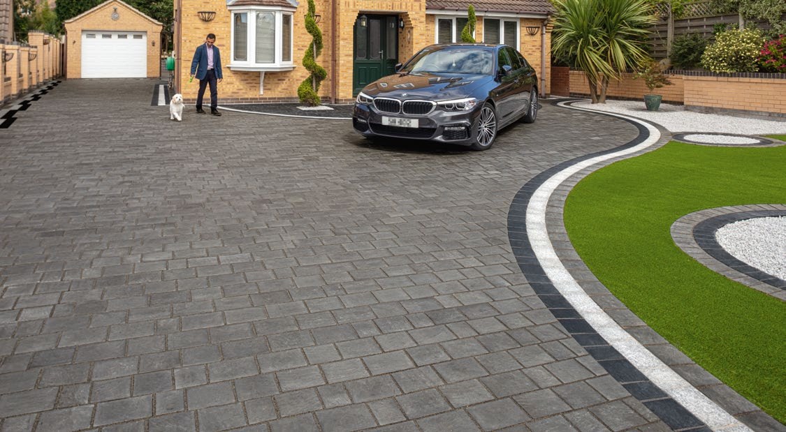 Driveway design inspiration from the archived Marshalls brochure