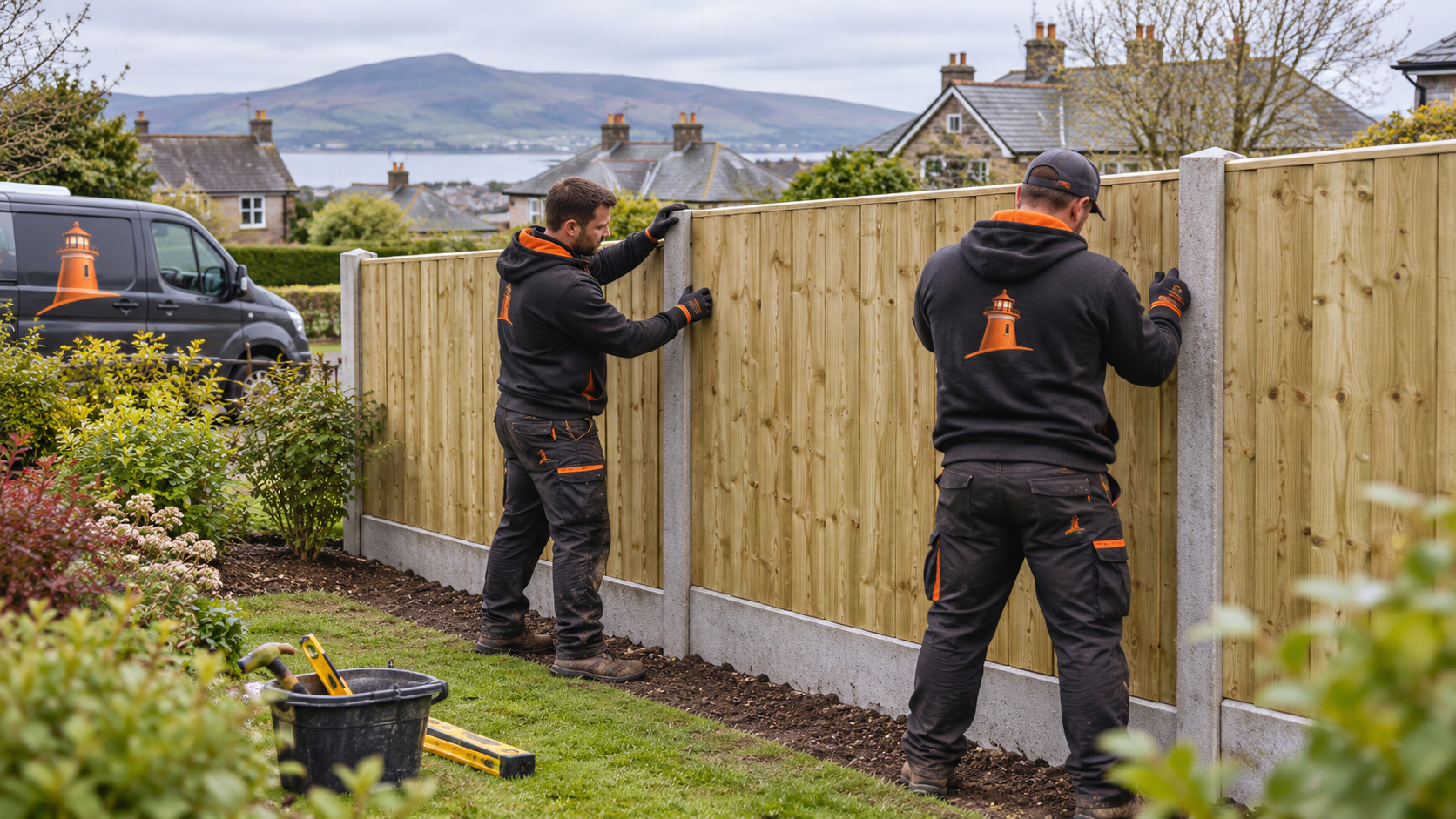 Fencing service and finish detail